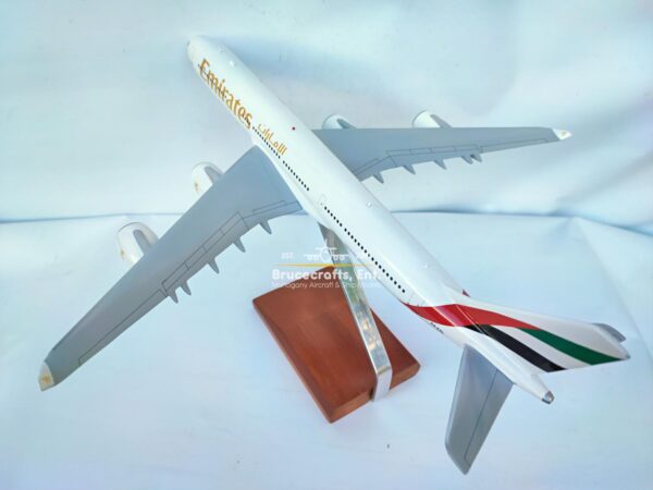 Model of Airbus A340-500 Emirates Airlines with detailed craftsmanship.